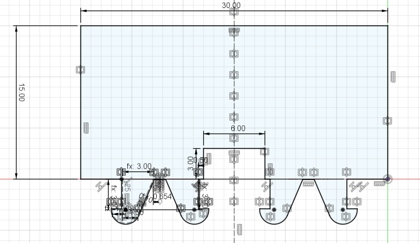 rectangular pattern